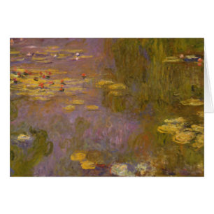 Claude Monet näckrosor Nympheas Hälsningskort