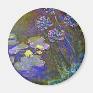 Claude Monet Näckrosor och Agapanthus Magnet