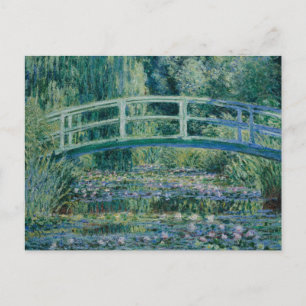 Claude Monet - näckrosor och japanen överbryggar Vykort