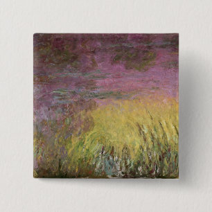 Claude Monet näckrosor på solnedgången Knapp