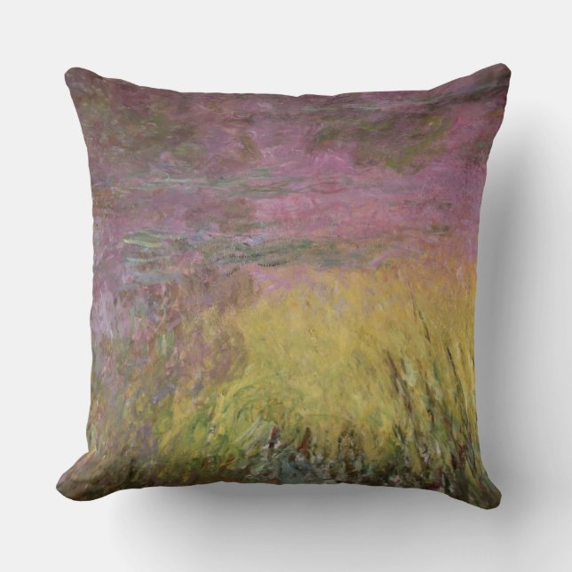 Claude Monet | näckrosor på solnedgången Kudde (Framsida)