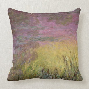 Claude Monet näckrosor på solnedgången Kudde