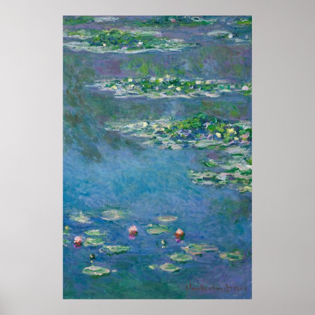 Claude Monet, Näckrosor Poster (Framsidan)