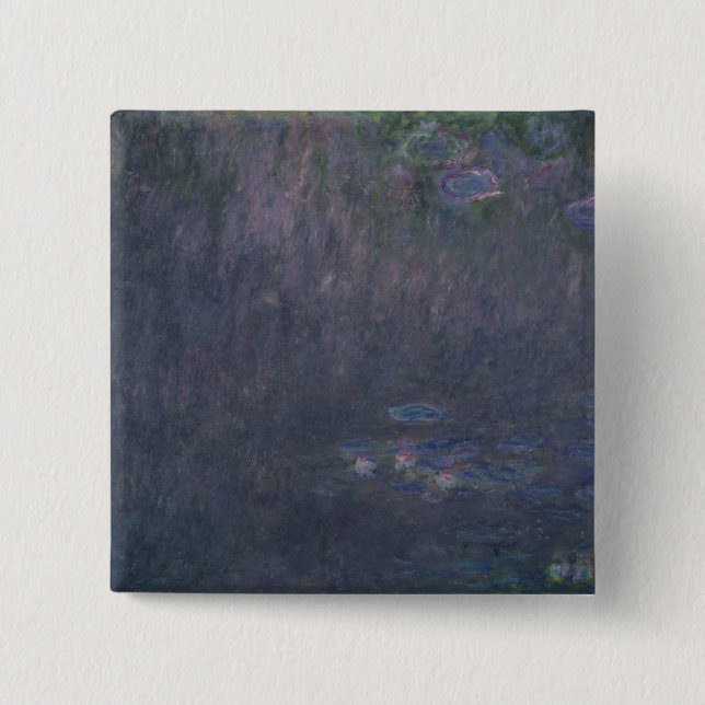 Claude Monet | näckrosor: Reflexioner av träd Knapp (Framsida)