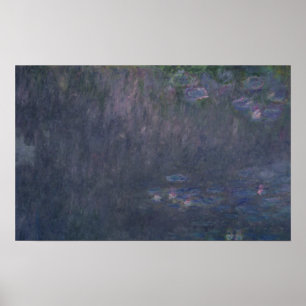 Claude Monet   näckrosor: Reflexioner av träd Poster