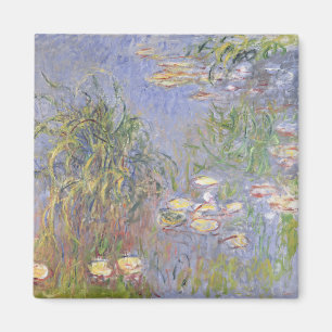 Claude Monet näckrosor, samla i en klunga av Magnet