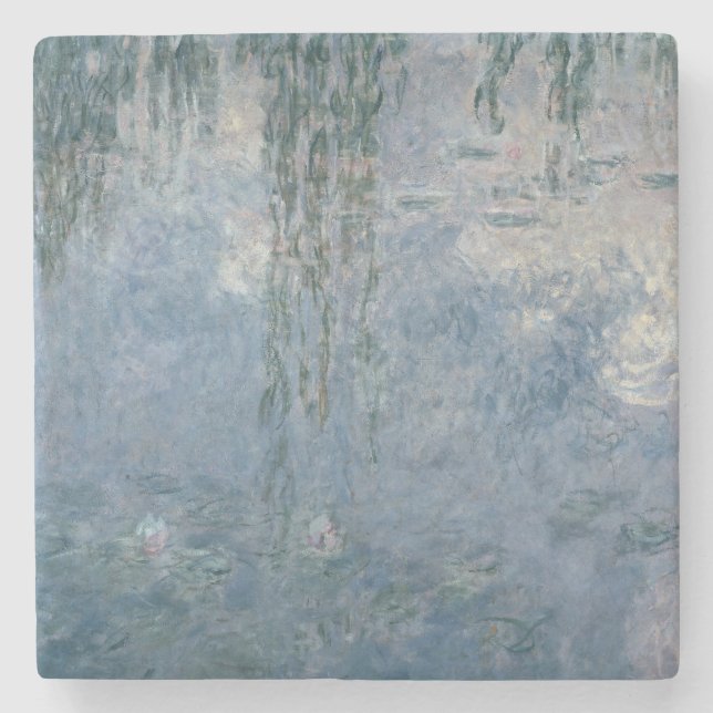 Claude Monet | näckrosor: Tårpilar 1914 Underlägg Sten (Framsidan)