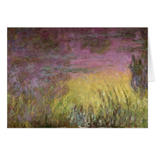 Claude Monet näckrossolnedgång, 1915-26 Hälsningskort