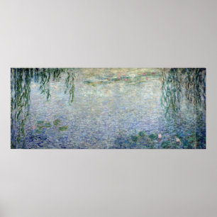 Claude Monet näckrostårpilar centrerar Poster