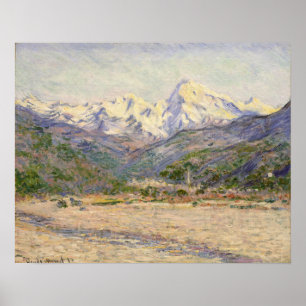 Claude Monet  Nervia-dalen Poster