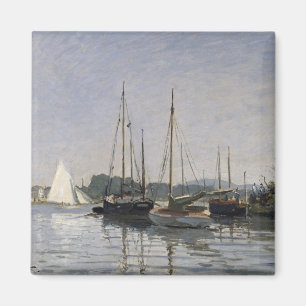 Claude Monet nöjefartyg, Argenteuil, c.1872- Magnet