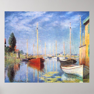 Claude Monet: Nöjefartyg på Argenteuil Poster