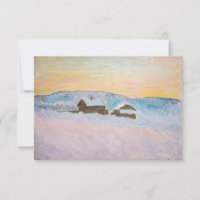 Claude Monet - Norge Liggande, blå hus