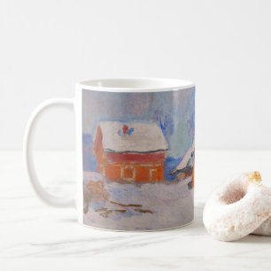Claude Monet - Norge, Röda hus i Bjornegaard Kaffemugg