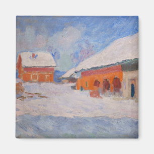 Claude Monet - Norge, Röda hus vid Bjornegaard Magnet