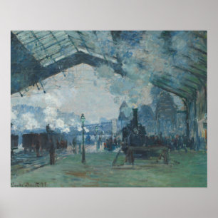 Claude Monet - Normandie Tåg Poster