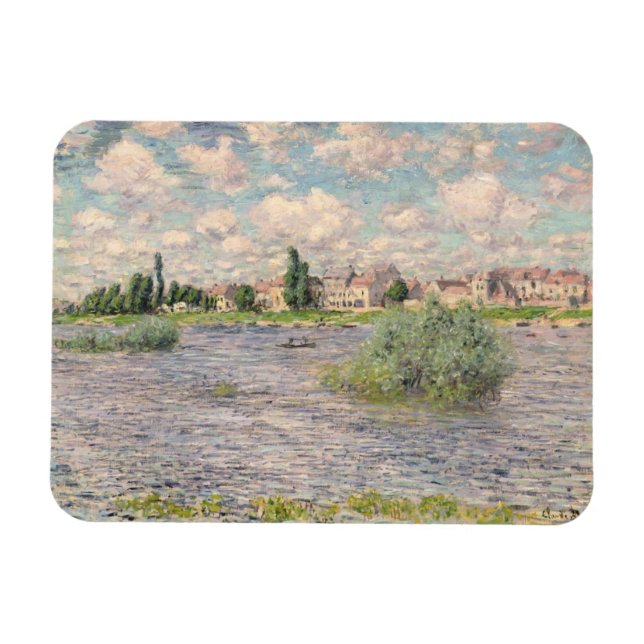 Claude Monet | Notfartyg i Lavacourt Magnet (Horisontell)