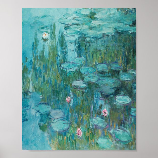 Claude Monet - Nympheas - Vatten Lilies Painting Poster (Framsidan)
