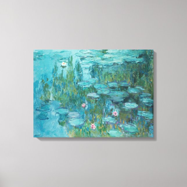 Claude Monet – Nymphéas – Water Lilies – Seerosen Canvastryck (Framsida)