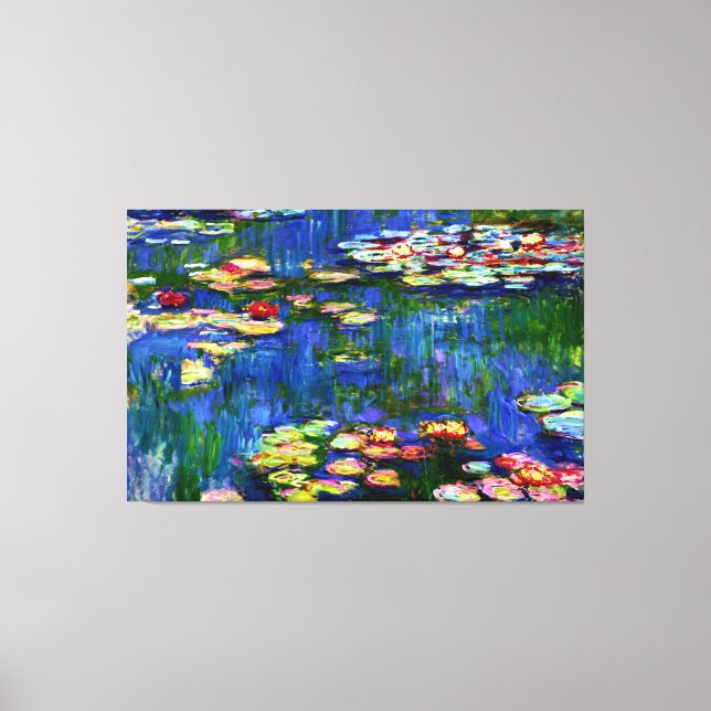 Claude Monet Oljemålning Vatten Lilies /Nymphéas Canvastryck (Framsida)