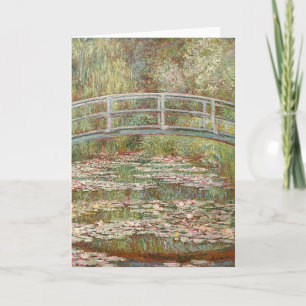 Claude Monet - överbrygga över ett damm av Helgkort