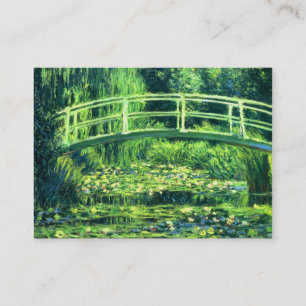 Claude Monet: Överbrygga över ett damm av Visitkort