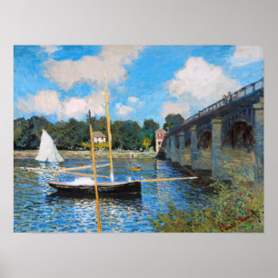 Claude Monet: Överbrygga på Argenteuil Poster