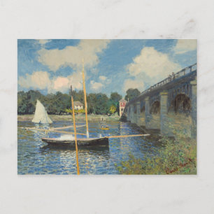 Claude Monet överbrygga på Argenteuil Vykort