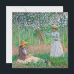 Claude Monet - Painters in Garden Julkort<br><div class="desc">Claude Monet - Painters in Garden</div>