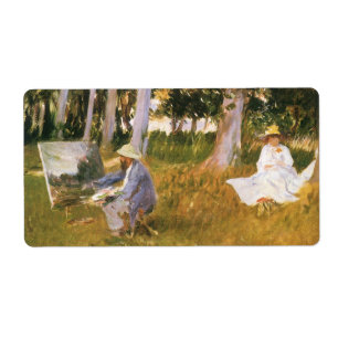 Claude Monet Painting, Kant of a Wood by Sargent Fraktsedel
