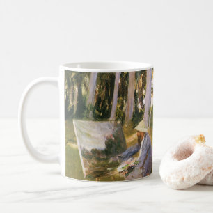 Claude Monet Painting, Kant of a Wood by Sargent Kaffemugg