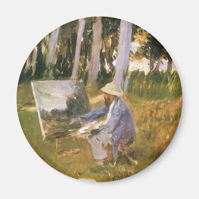 Claude Monet Painting, Kant of a Wood by Sargent Magnet (Framsidan)