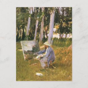 Claude Monet Painting, Kant of a Wood by Sargent Vykort