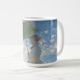 Claude Monet Painting of Dam with Parasol Kaffemugg