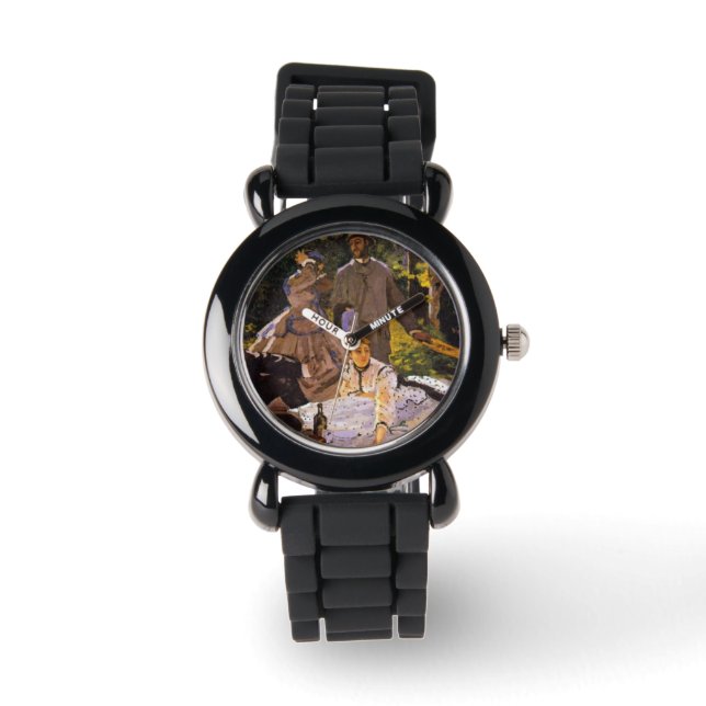 Claude Monet Painting Oil Canvas Artistic Nature Armbandsur (Framsida)
