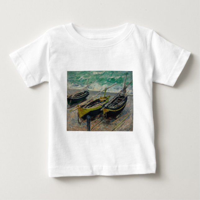 Claude Monet Painting Oil Canvas Artistic Nature Tee (Framsida)