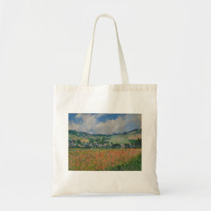 Claude Monet Painting, Poppy Fält vid Giverny Tygkasse