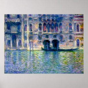 Claude Monet Palazzo da Mula i Venedig Poster