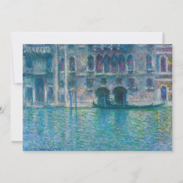 Claude Monet - Palazzo da Mula Tack Kort (Framsida)