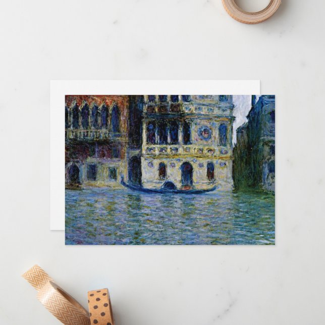 Claude Monet - Palazzo Dario,   Anteckningskort (Fram/Back In Situ)