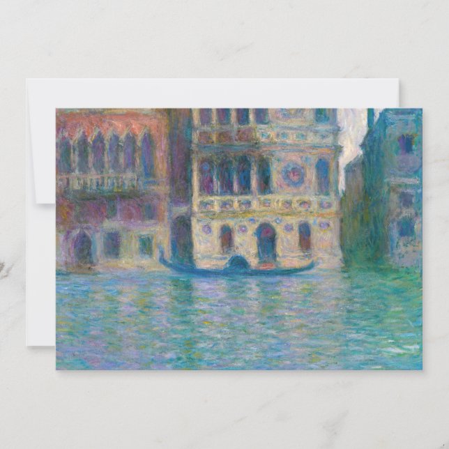 Claude Monet - Palazzo Dario Inbjudningar (Framsida)