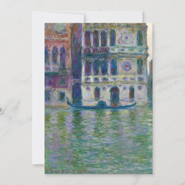 Claude Monet - Palazzo Dario Tack Kort (Framsida)