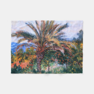 Claude Monet: Palmträd på Bordighera Fleecefilt