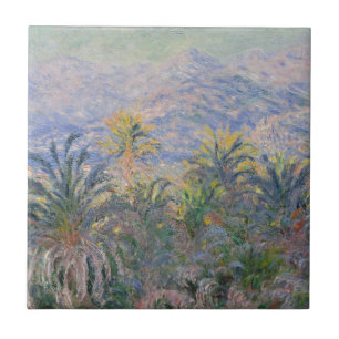 Claude Monet palmträd på Bordighera Kakelplatta