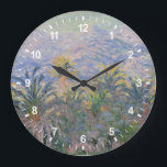 Claude Monet | palmträd på Bordighera Stor Klocka<br><div class="desc">Palmträd på Bordighera vid Claude Monet � Bridgeman avbildar</div>