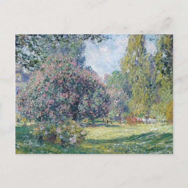 Claude Monet - Parc Monceau, Paris Helg Vykort (Framsida)