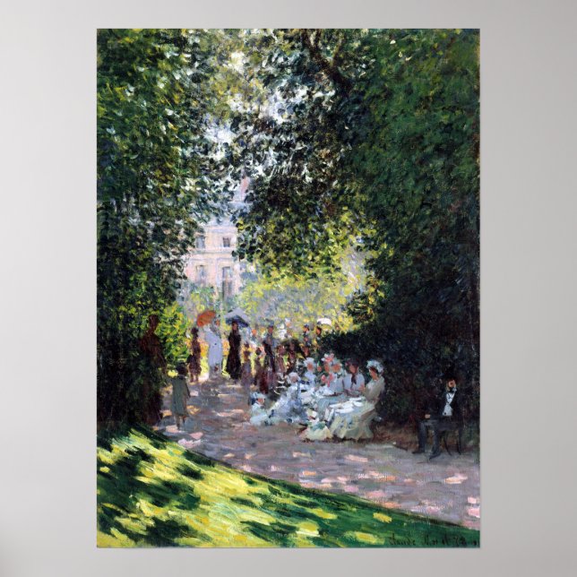 Claude Monet Parc Monceau Poster (Framsidan)