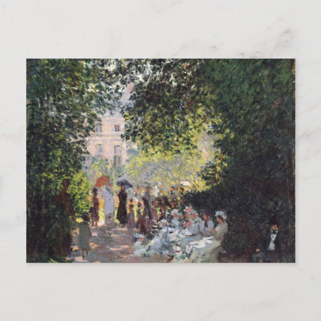 Claude Monet | Parc Monceau Vykort (Framsida)