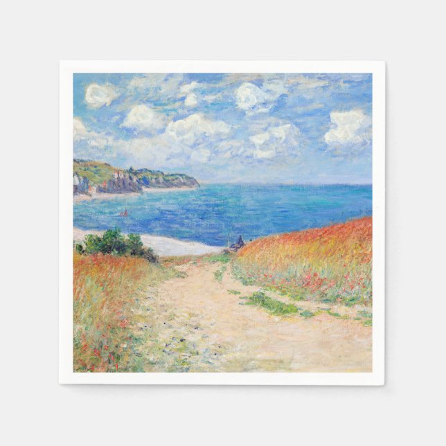 Claude Monet - Path in Wheat Fields at Pourville Pappersservett (Framsidan)