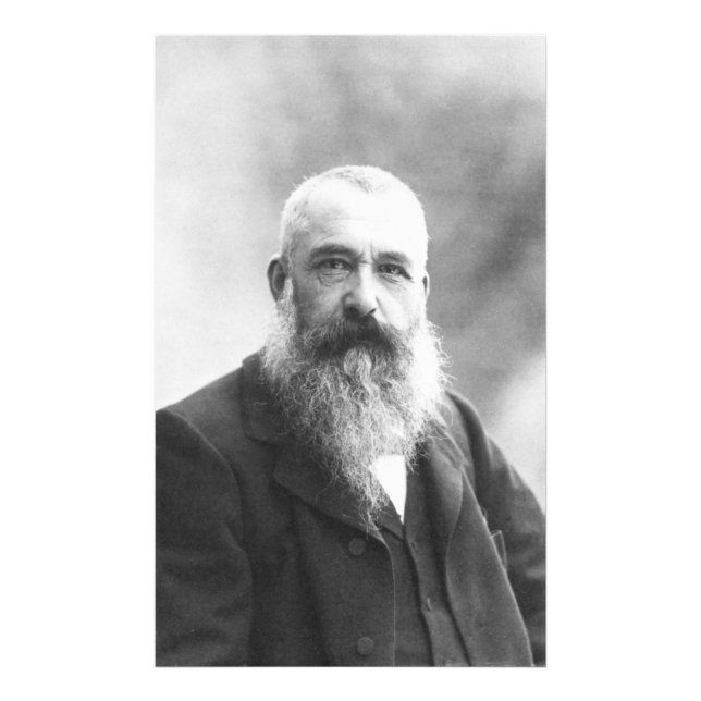 Claude Monet Photo av Felix Nadar 1899 Fototryck (Framsidan)